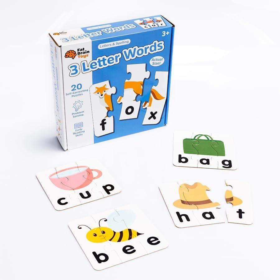 imageFat Brain Toys Learning Steps Letters amp Spelling 3 Letter Words 3 Letter Words Early Learning Toys for Ages 3 to 6