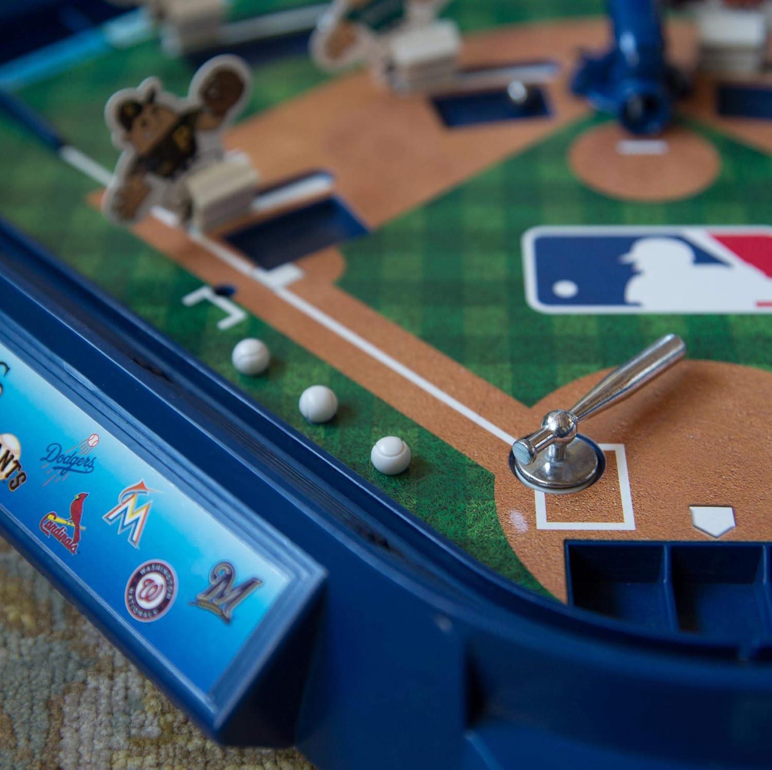 imageFat Brain Toys MLB Slammin Sluggers Baseball Game Tabletop Stadium Ages 6