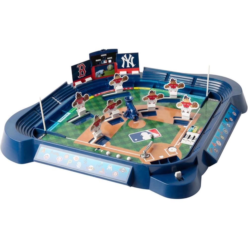 imageFat Brain Toys MLB Slammin Sluggers Baseball Game Tabletop Stadium Ages 6