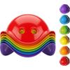 Fat Brain Toys bilibo Midi by MOLUK, 6 Set Classic Colors, Open-Ended Creative Play Toy for Toddlers and Kids Ages 2 and Up