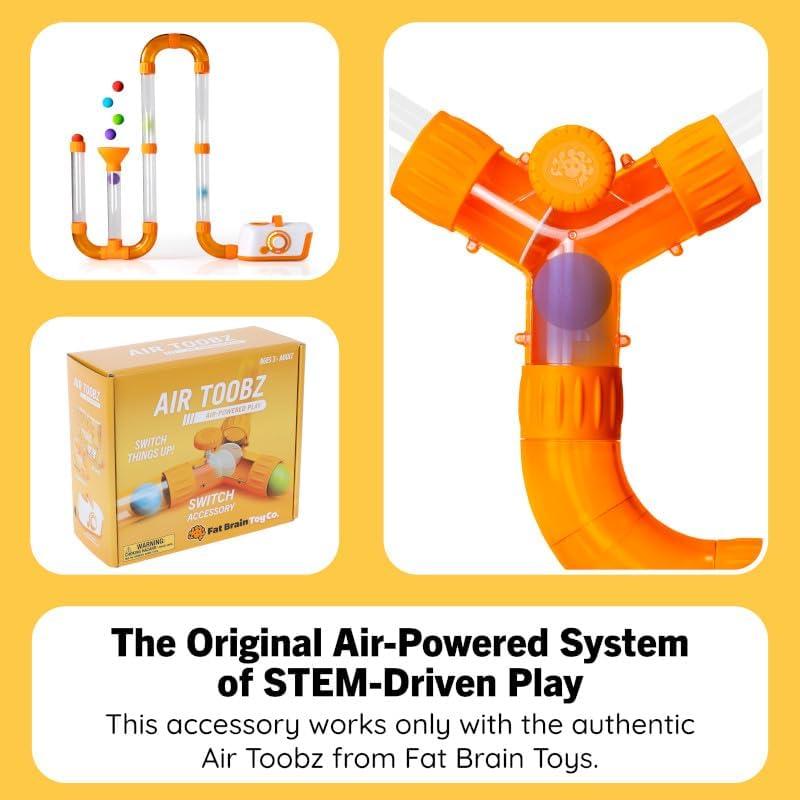 imageAir Toobz Switch Directional Accessory for Original Fat Brain AirPowered Building Toy for Kids Ages 3 and Up