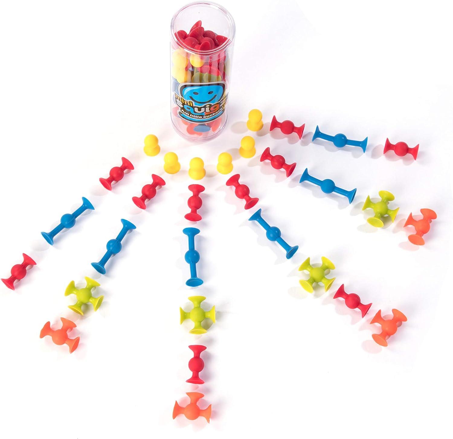 imageFat Brain Toys Mini Squigz 30 Piece Set Suction Construction for Ages 5 to Adult