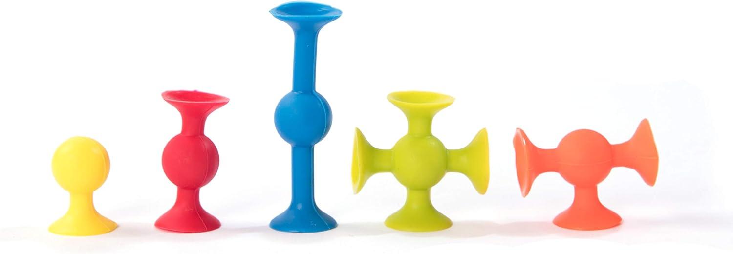 imageFat Brain Toys Mini Squigz 30 Piece Set Suction Construction for Ages 5 to Adult