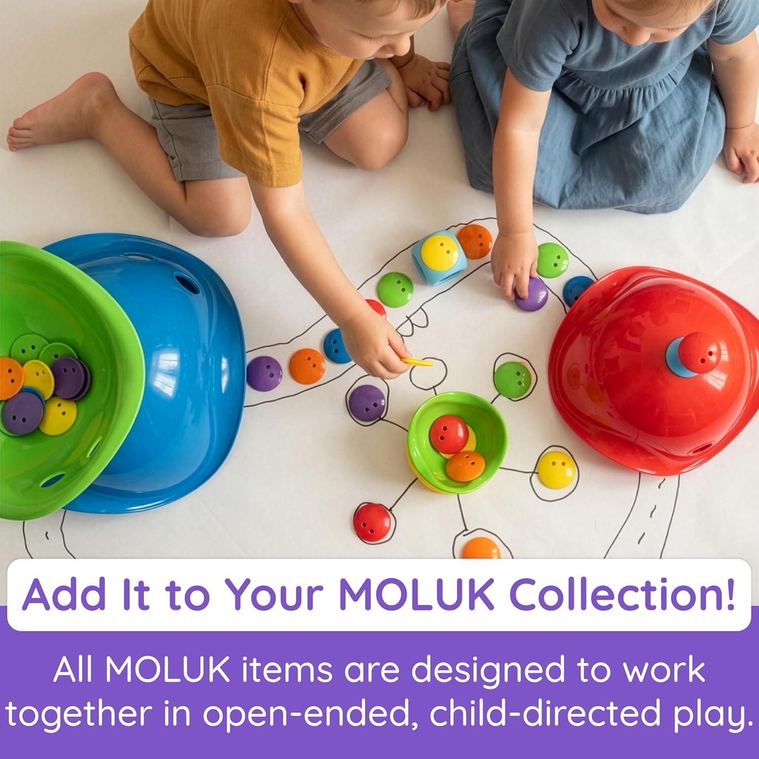 imageFat Brain Toys bilibo Dots by MOLUK Colorful Counters for Early Math OpenEnded Creative Play for Toddlers and Kids Ages 12 Months and Up