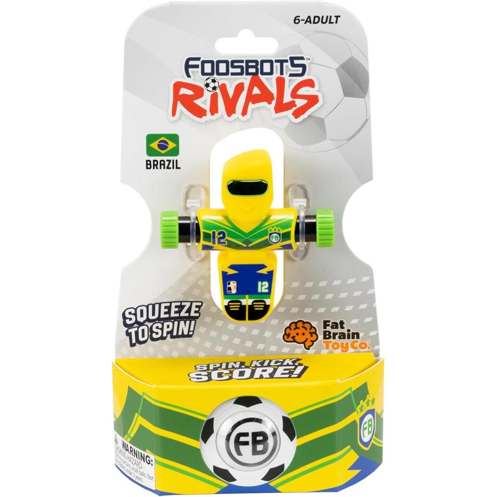 imageFoosbots Rivals Single Player Brazil Games for Kids Toys New Active Play Tabletop Trickshot Game for Ages 6 and Up