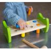 Fat Brain Toys Pound & Tap Hammer Bench – Wooden Fine Motor Skill Toy for Toddlers