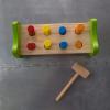 Fat Brain Toys Pound & Tap Hammer Bench – Wooden Fine Motor Skill Toy for Toddlers
