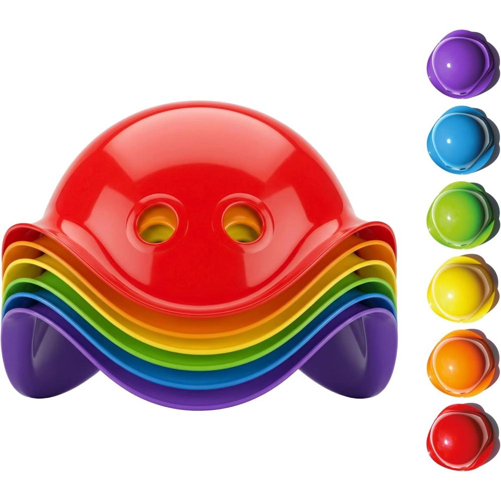 imageFat Brain Toys bilibo Midi by MOLUK Red OpenEnded Creative Play Toy for Toddlers and Kids Ages 2 and UpMulti