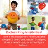Fat Brain Toys bilibo Midi by MOLUK, Red, Open-Ended Creative Play Toy for Toddlers and Kids Ages 2 and Up(Multi)