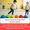 Fat Brain Toys bilibo Midi by MOLUK, Red, Open-Ended Creative Play Toy for Toddlers and Kids Ages 2 and Up(Yellow)
