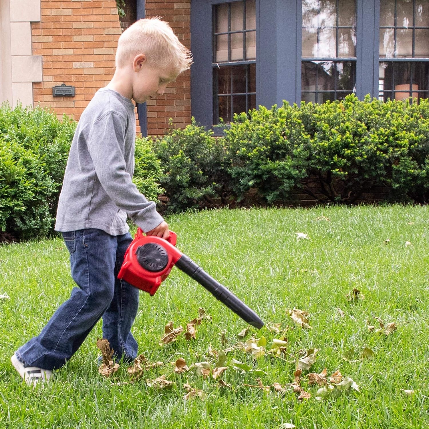 image:imageFat Brain Toys Leaf Blower Pretend Play Toy Kids Working Yard Tool Ages 3